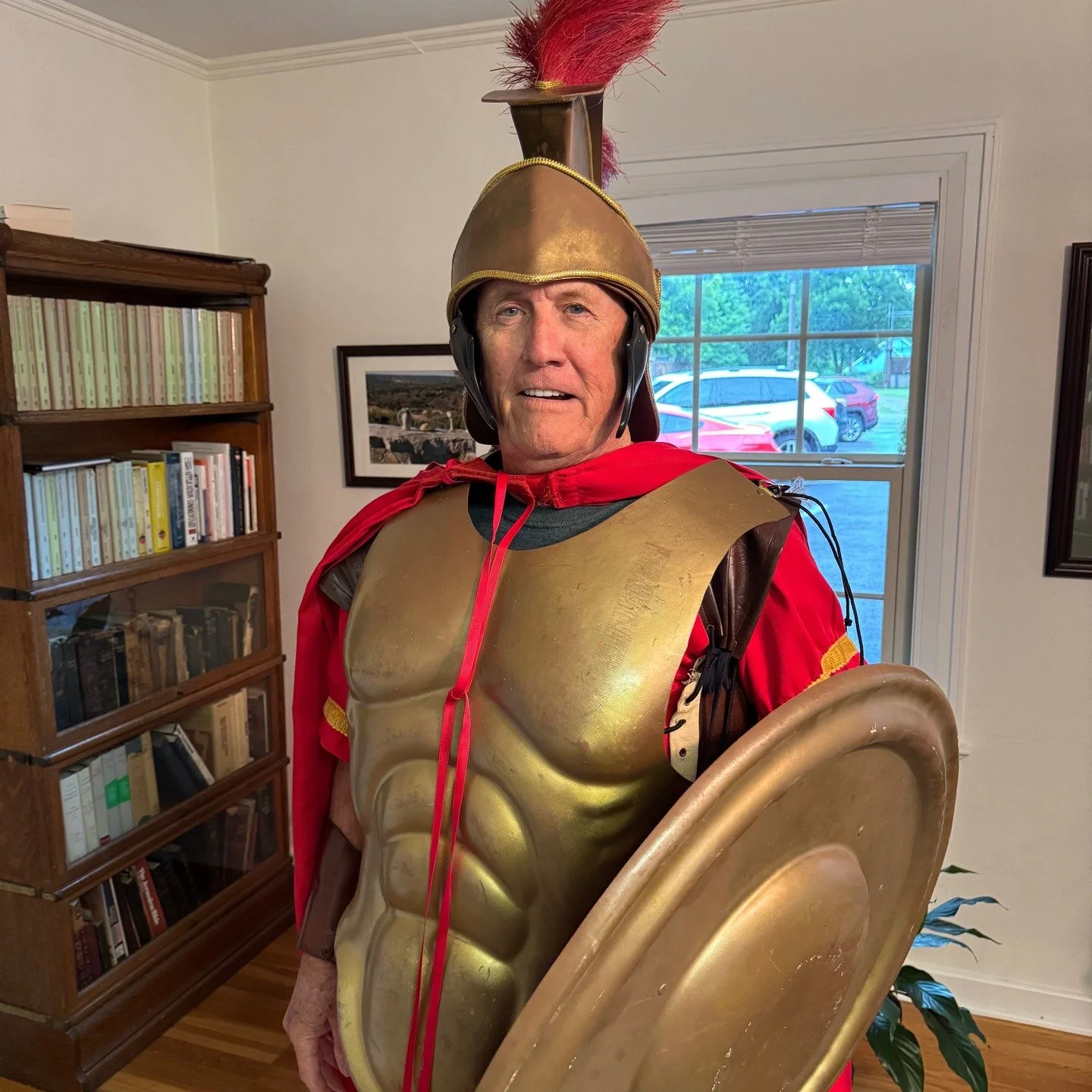A Roman Centurion Visited VBS this week.