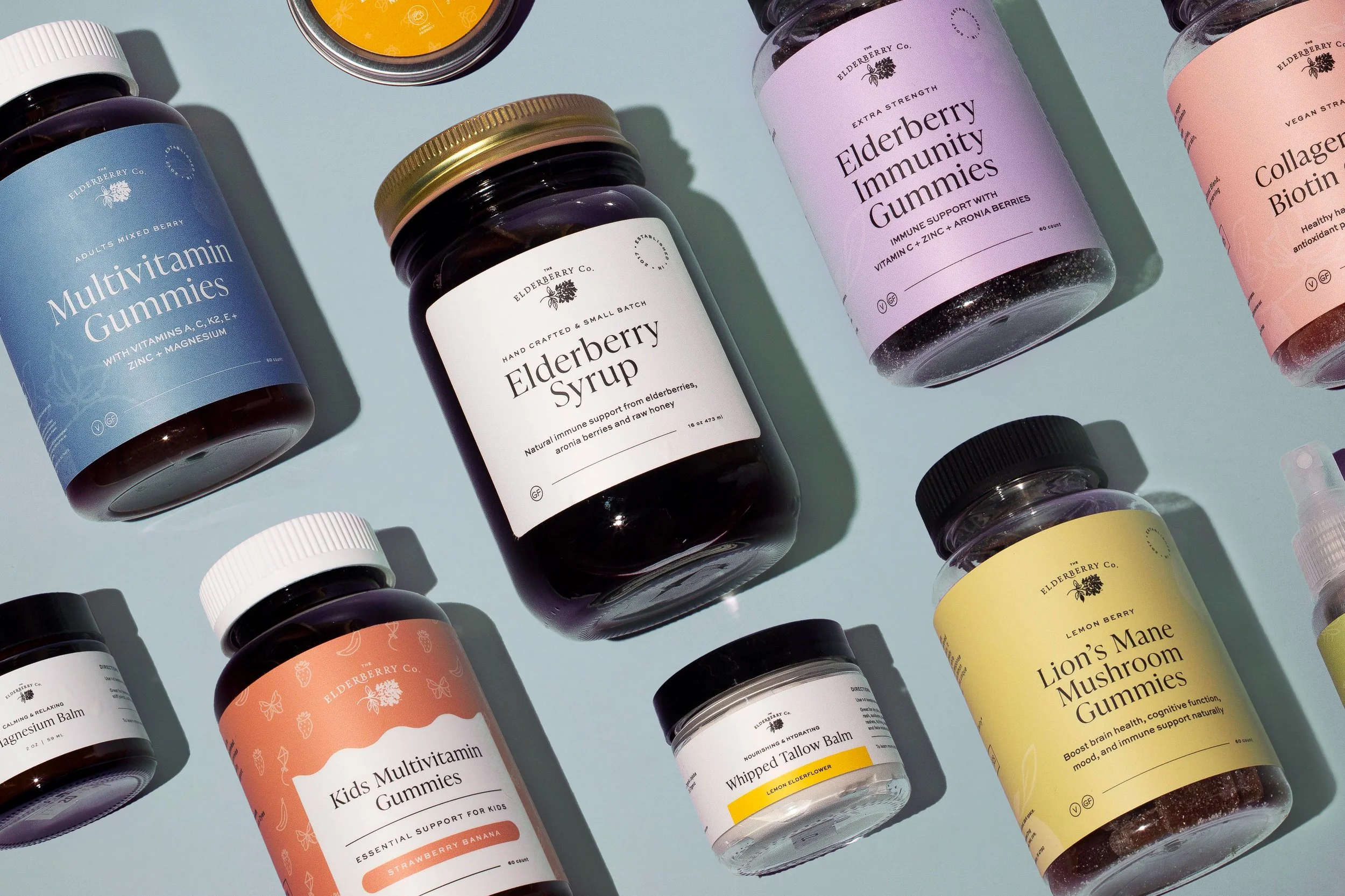 View Studio Product Photography for The Elderberry Co.