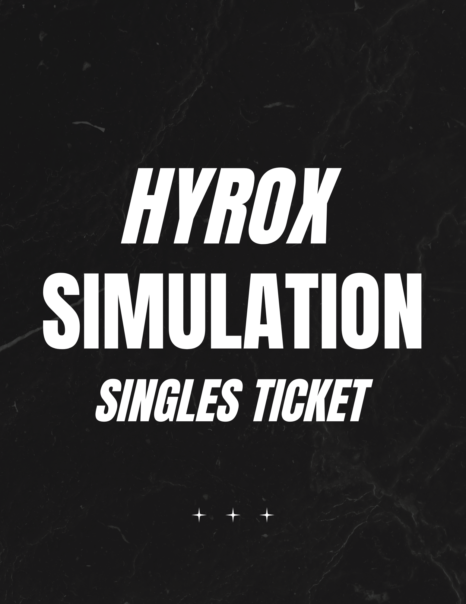 HYROX SIMULATION SINGLES