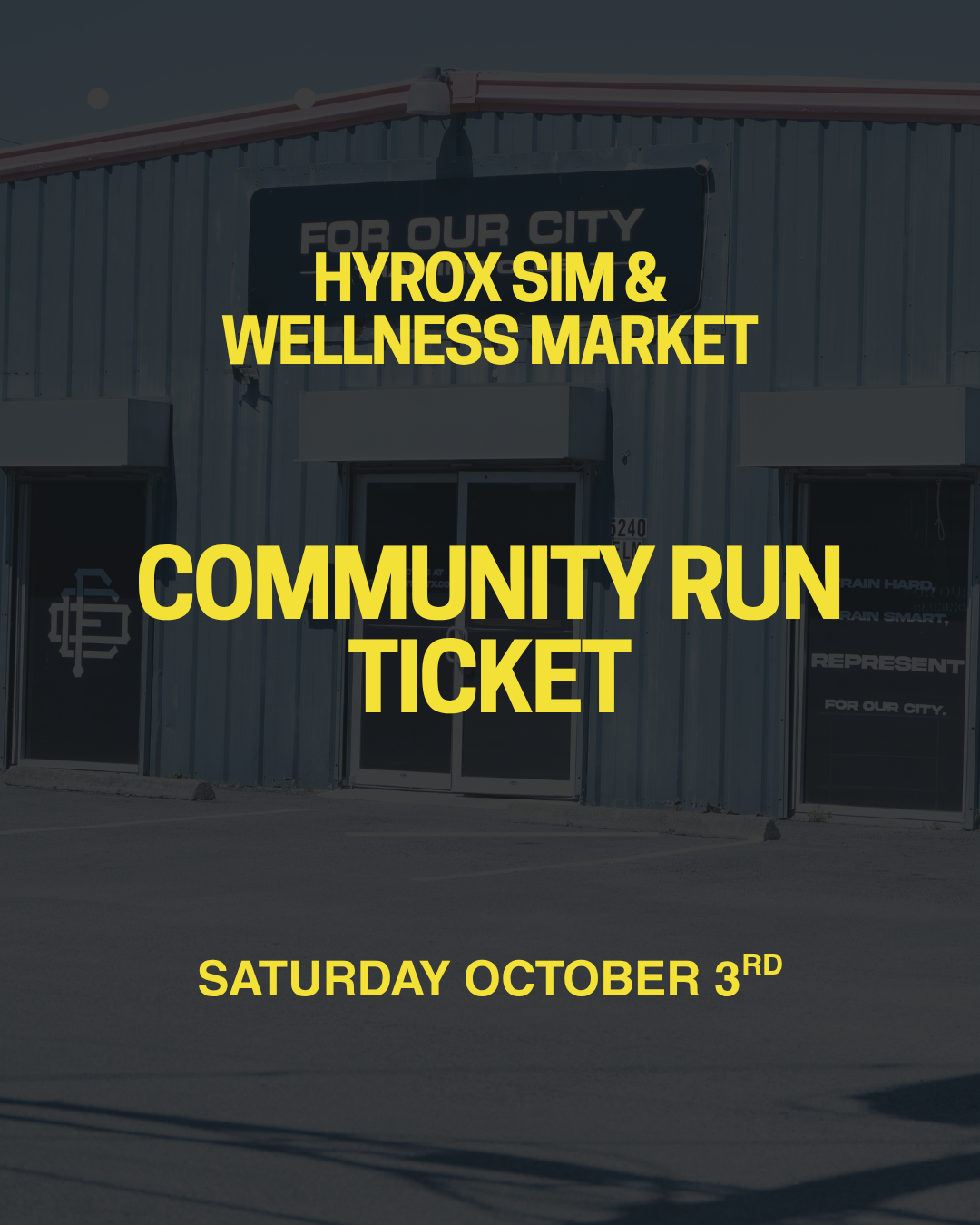 COMMUNITY RUN SIGN UP