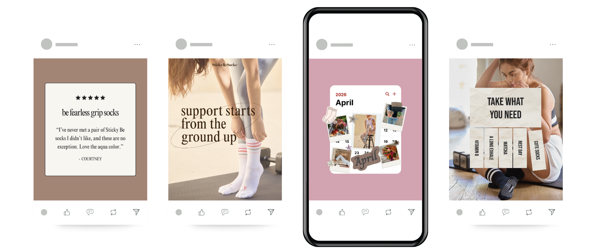 social media design for pilates and yoga wellness brands and studios