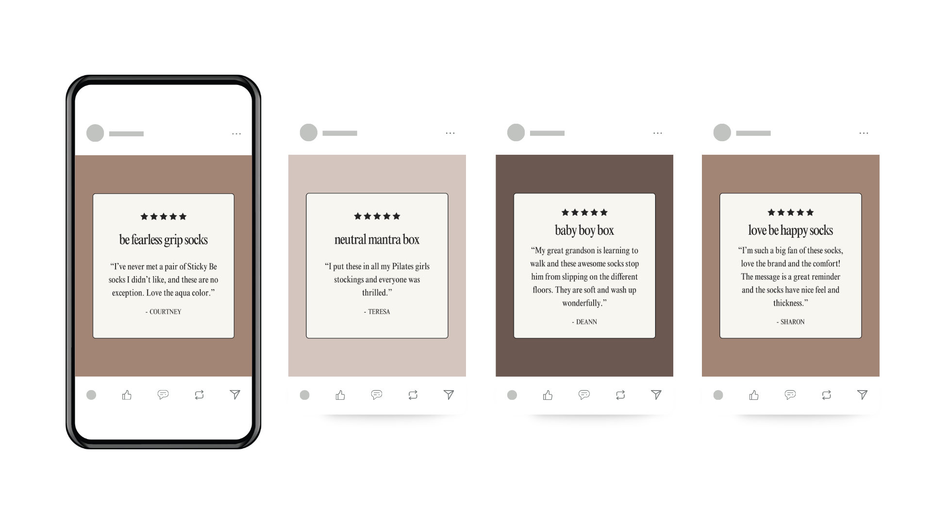 Health and wellness social media design