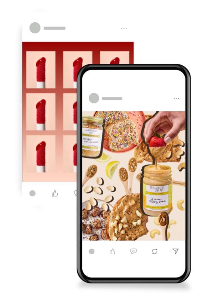 social media design for cpg food brands and marketing