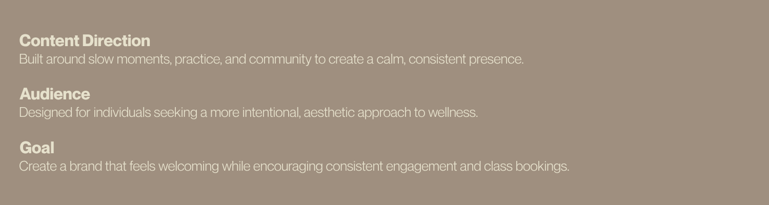 social strategy for yoga studio