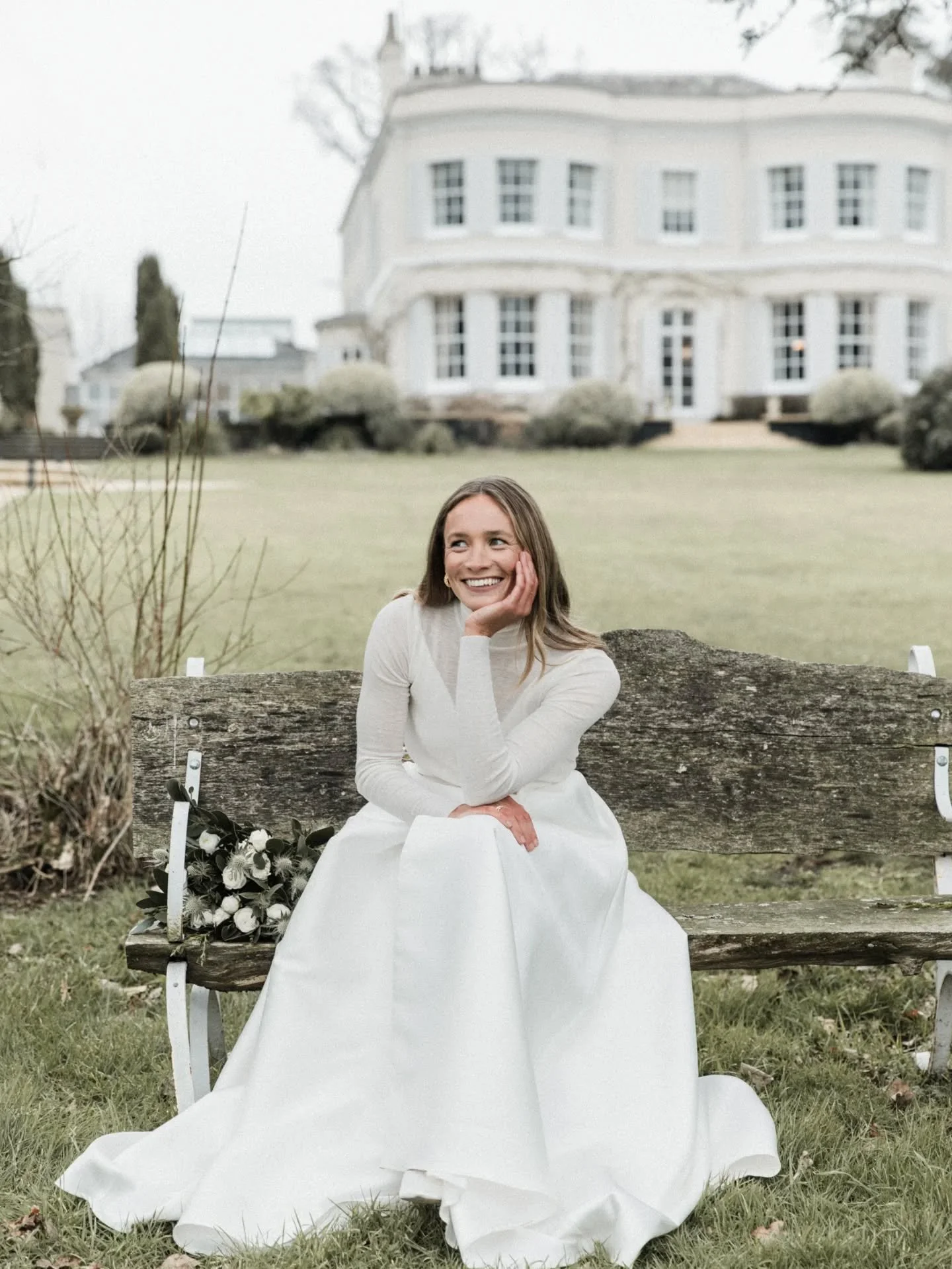 WINTER BRIDAL | with the stunning back drop of @deerparkcountryhouse @holly_bendall wears our Charlotte skirt dressed and styled by @deerparkcountryhouse with contemporary woolen top. 
Finishing details @millymaunder taking it next level.
.
.
.
.
.
#