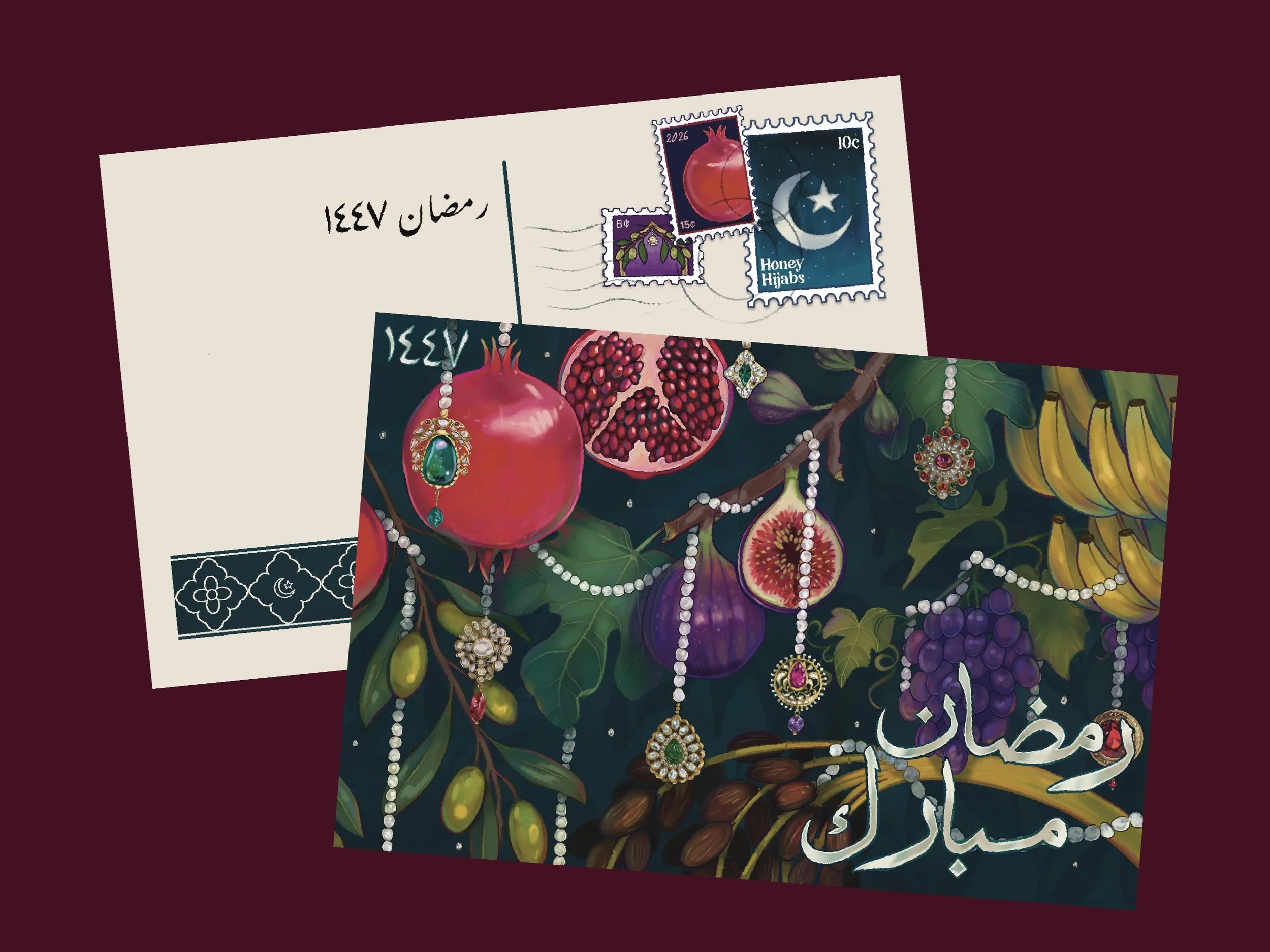 Ramadan Greeting Card for Honey Hijabs