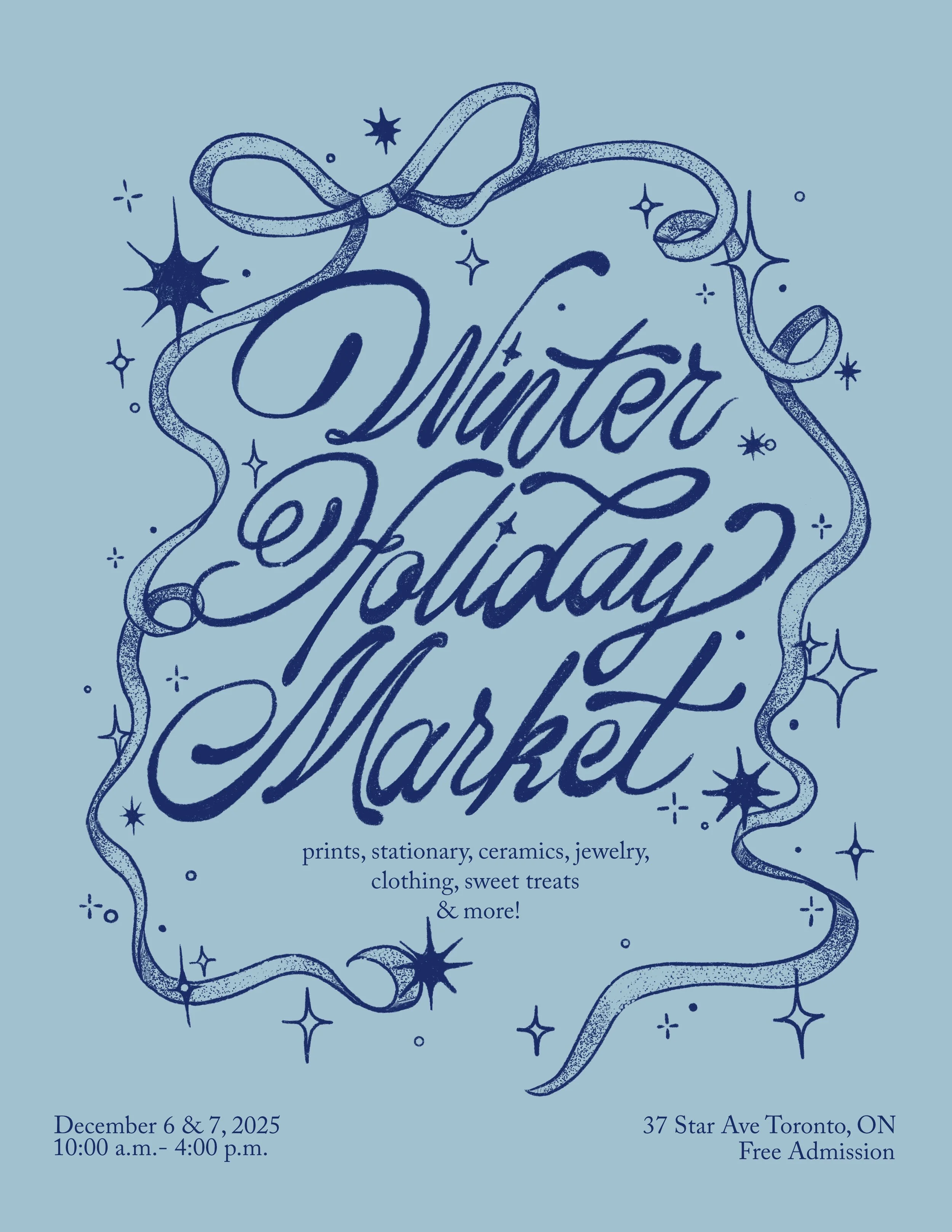 Winter Holiday Market Poster