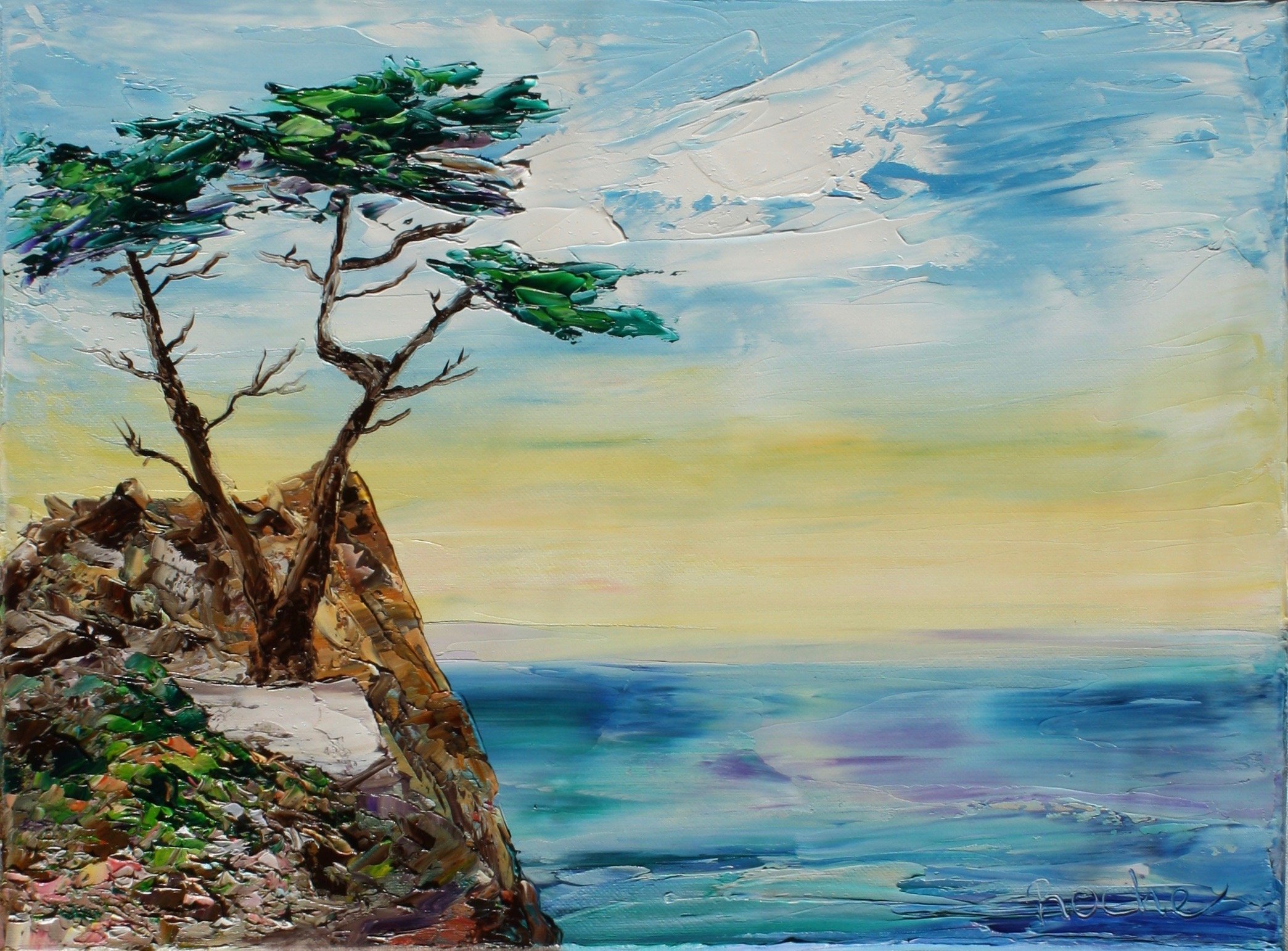 Lone Cypress Close-Up
