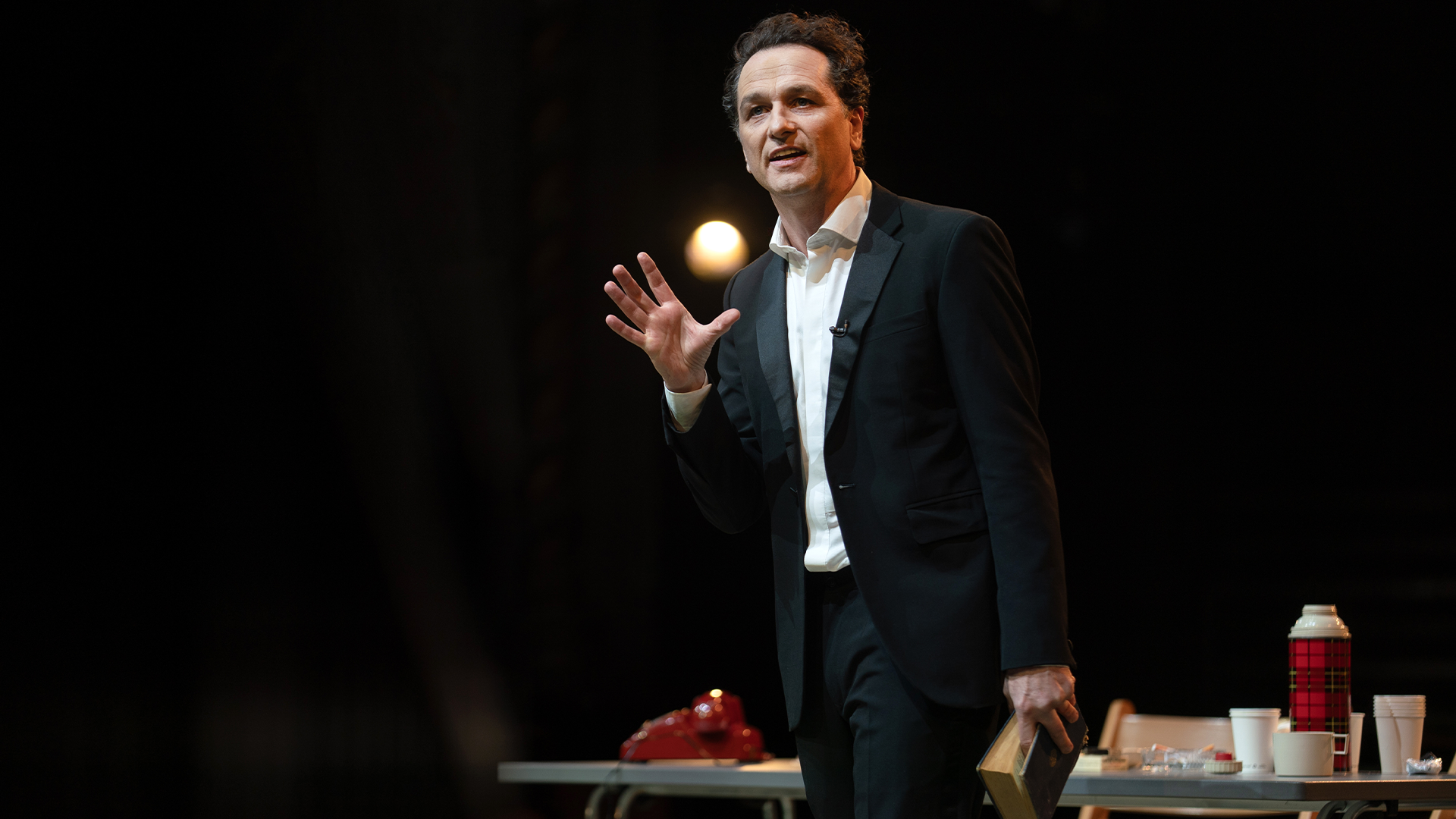 Playing Burton, The Old Vic. 
Photography: Martin Bedell