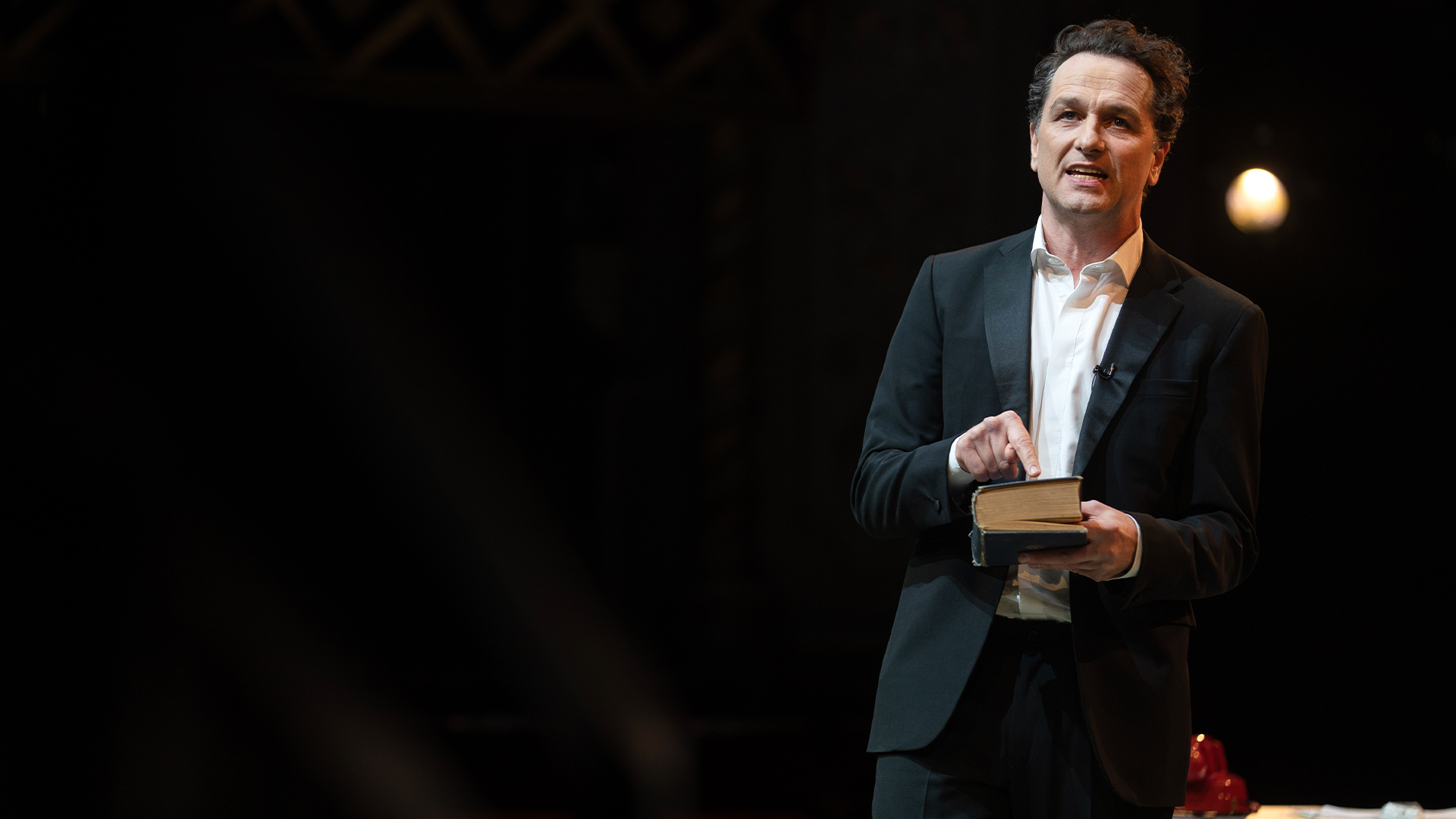 Playing Burton, The Old Vic. 
Photography: Martin Bedell