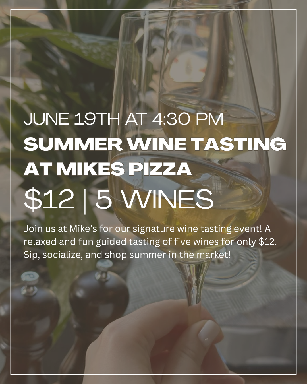 June Summer Wine Tasting