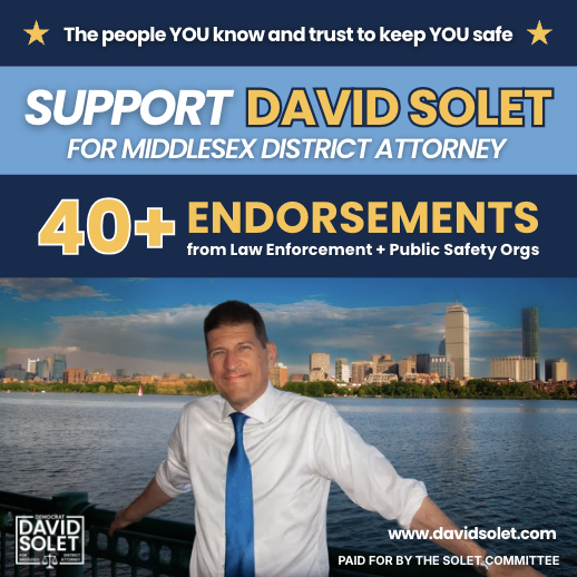Suffolk County Deputy Sheriffs Union Endorses David Solet for Middlesex District Attorney