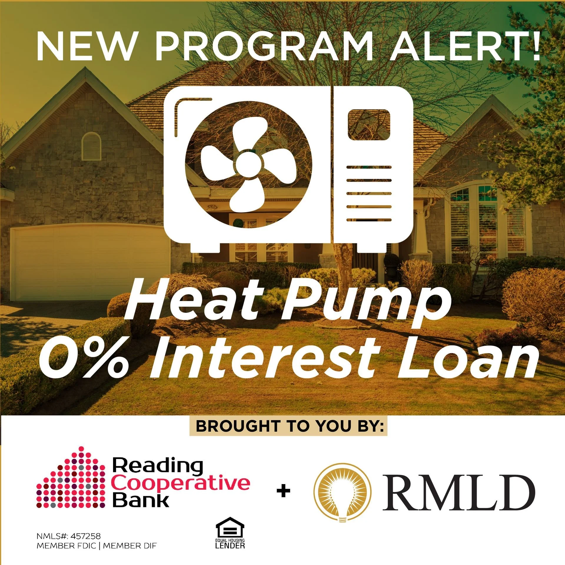 RMLD offers heat pump rebates and 0% interest loan incentives