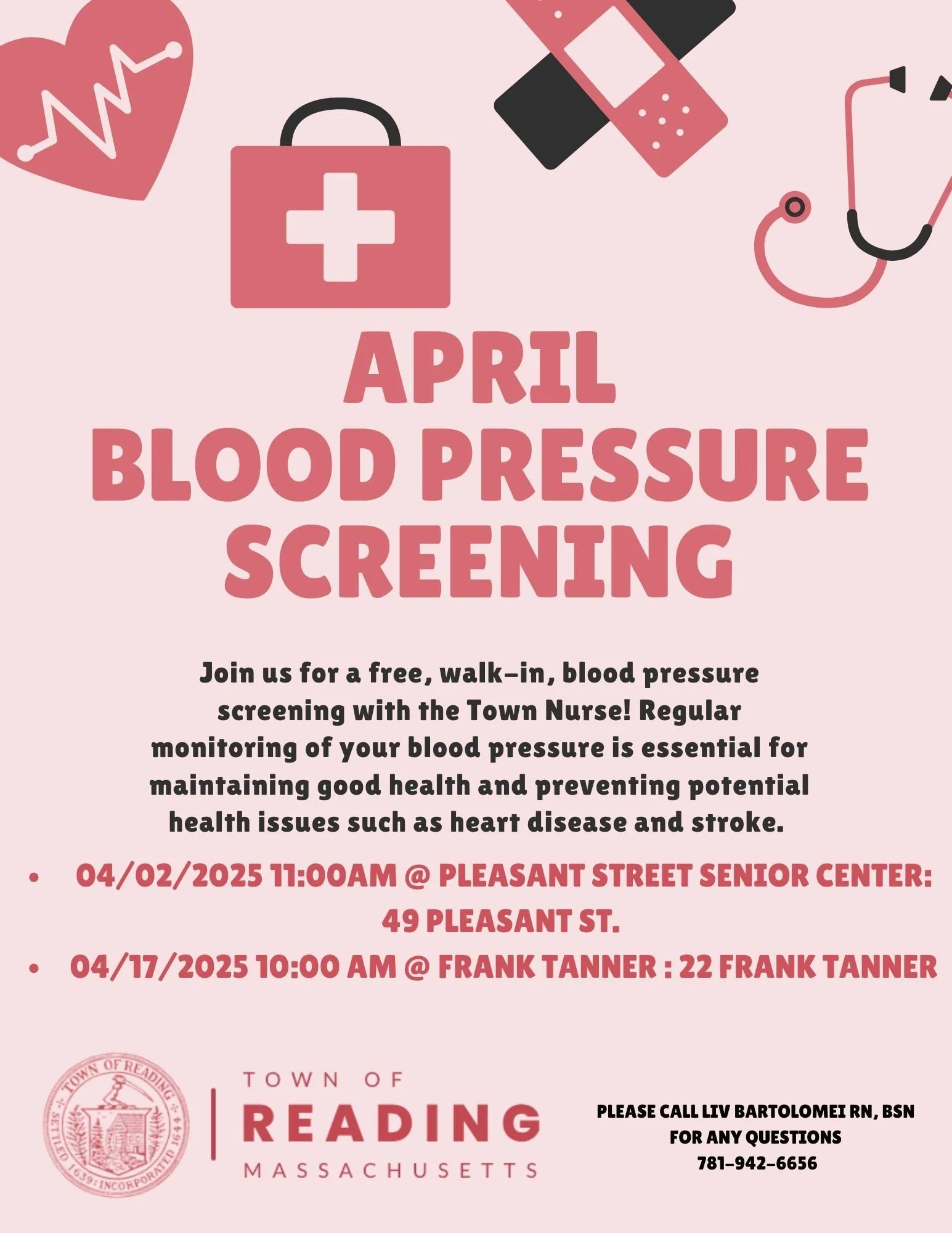 Free blood pressure screenings in April: stay on top of your health!