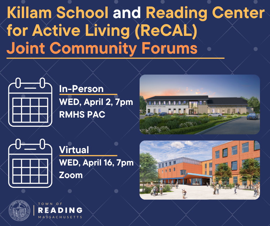 Joint Community Forum: Killam School &amp; Reading Center for Active Living
