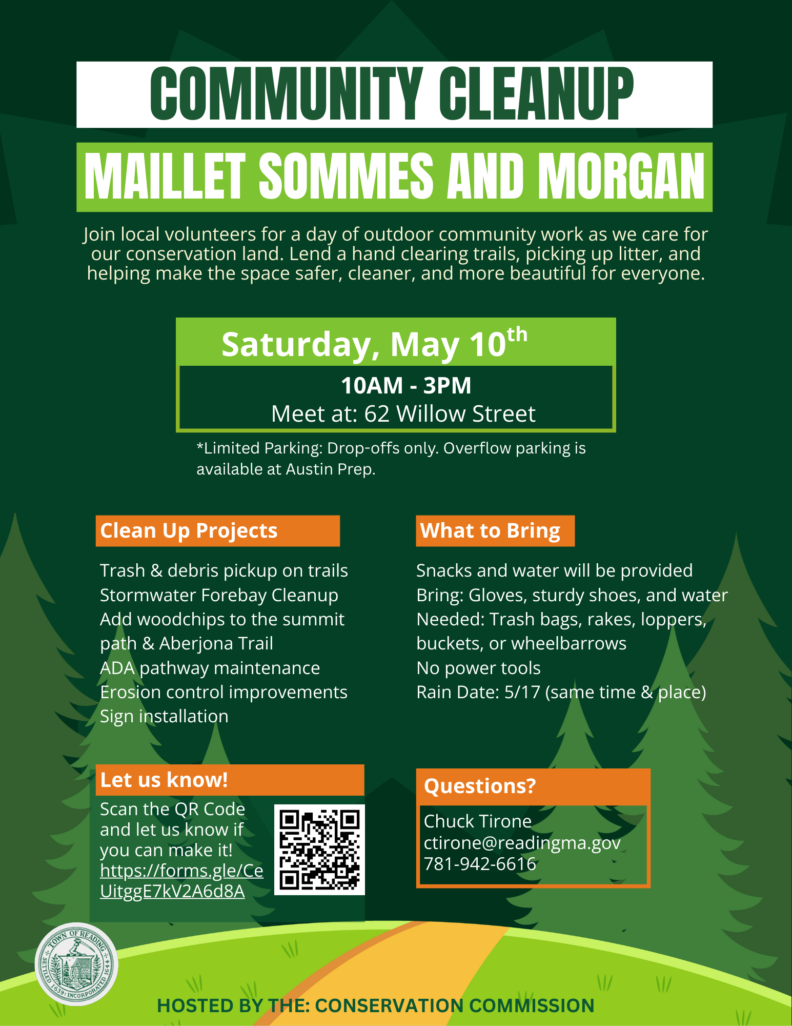 Community Cleanup Day at Maillet, Sommes, and Morgan Conservation area Saturday