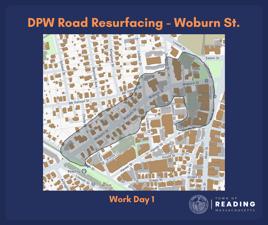 Woburn Street paving scheduled to begin Thursday, June 5