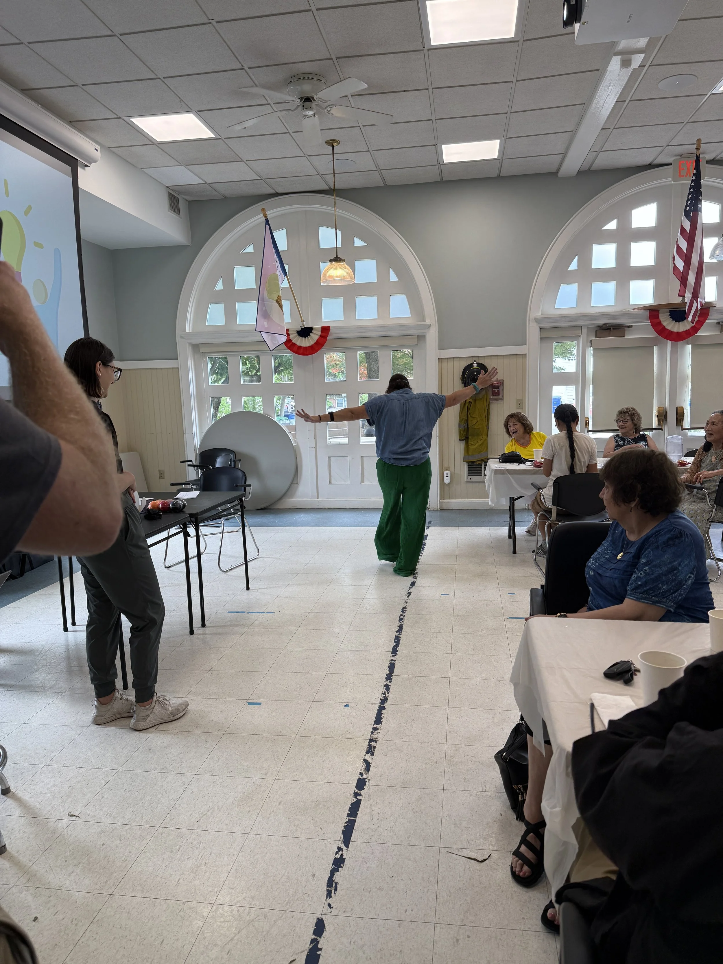 Drunk goggle simulation with the participant walking a striaght line.