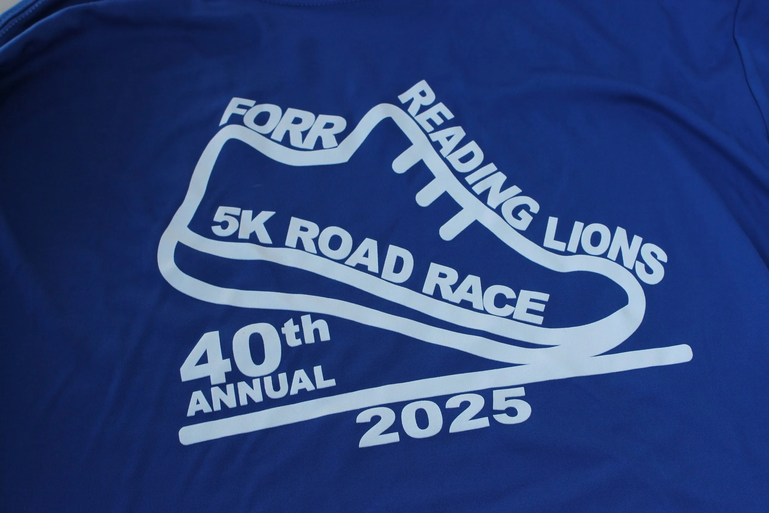 Front of the shirts given to race participants.