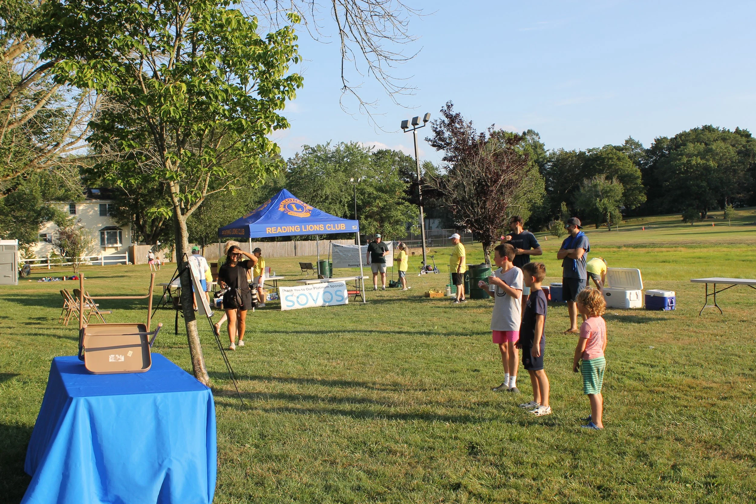Staging area for participants while the race was ongoing.