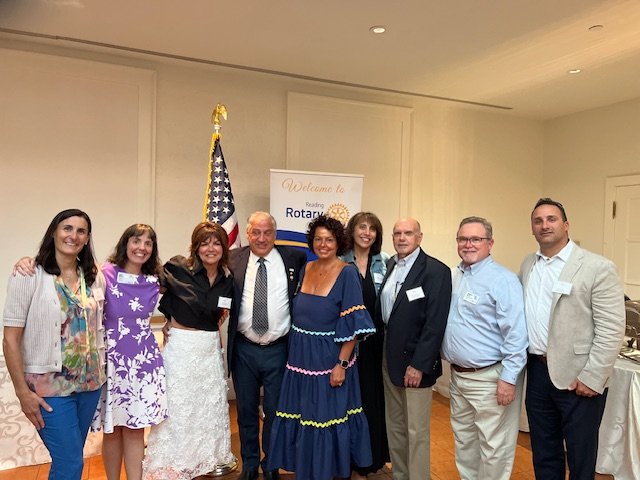 President Amy  Walsh officially installed at the Reading Rotary