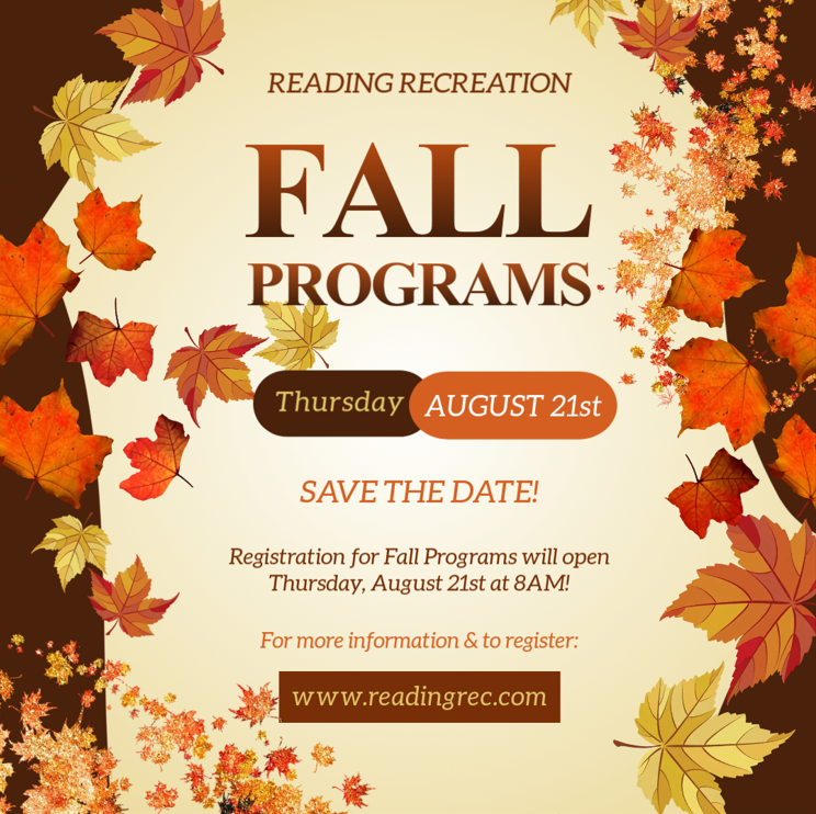 Registration opens on Thursday for Fall Recreation Programs