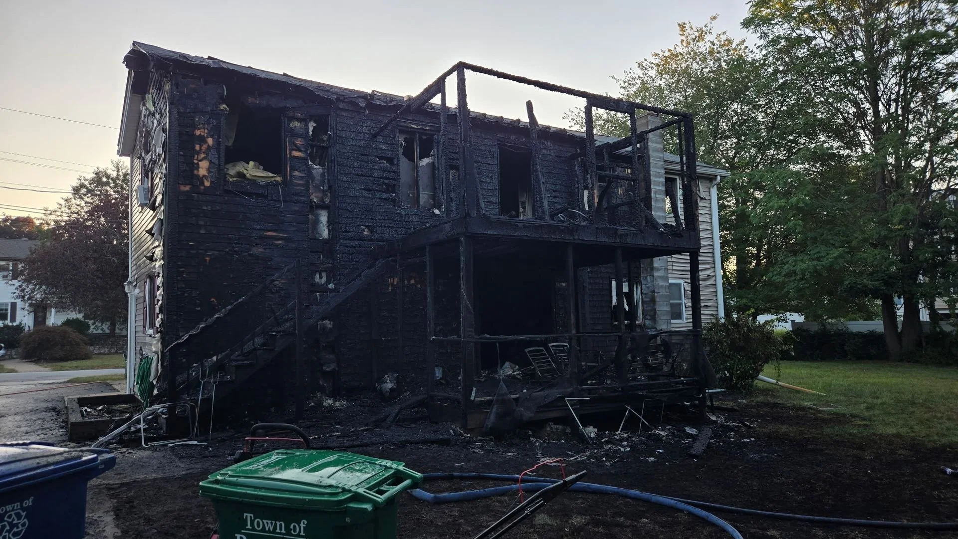 Overnight fire on Libby Avenue displaces family