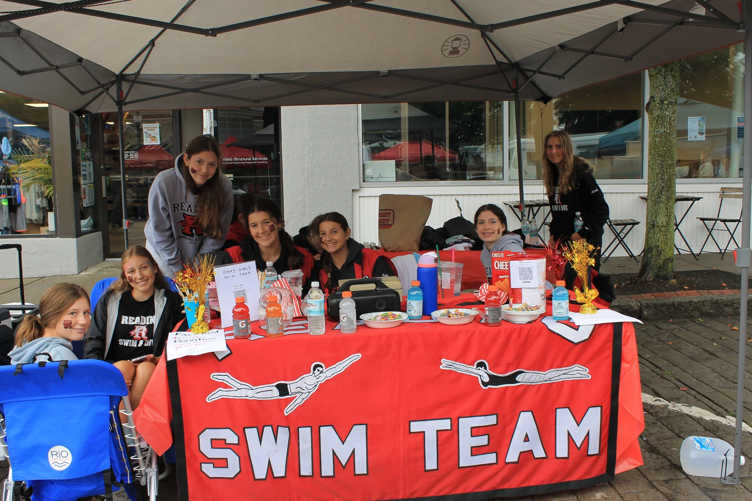 RMHS Swim Team table at the Reading Fall Street Faire on September 7, 2025.