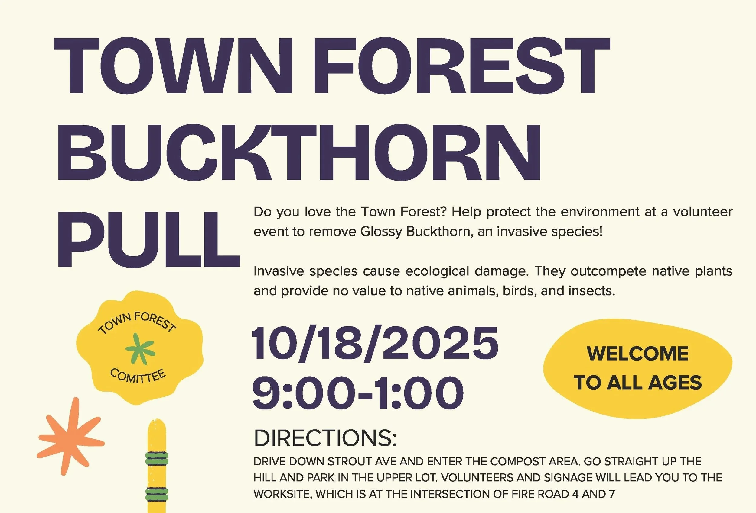 Town Forest Buckthorn Pull