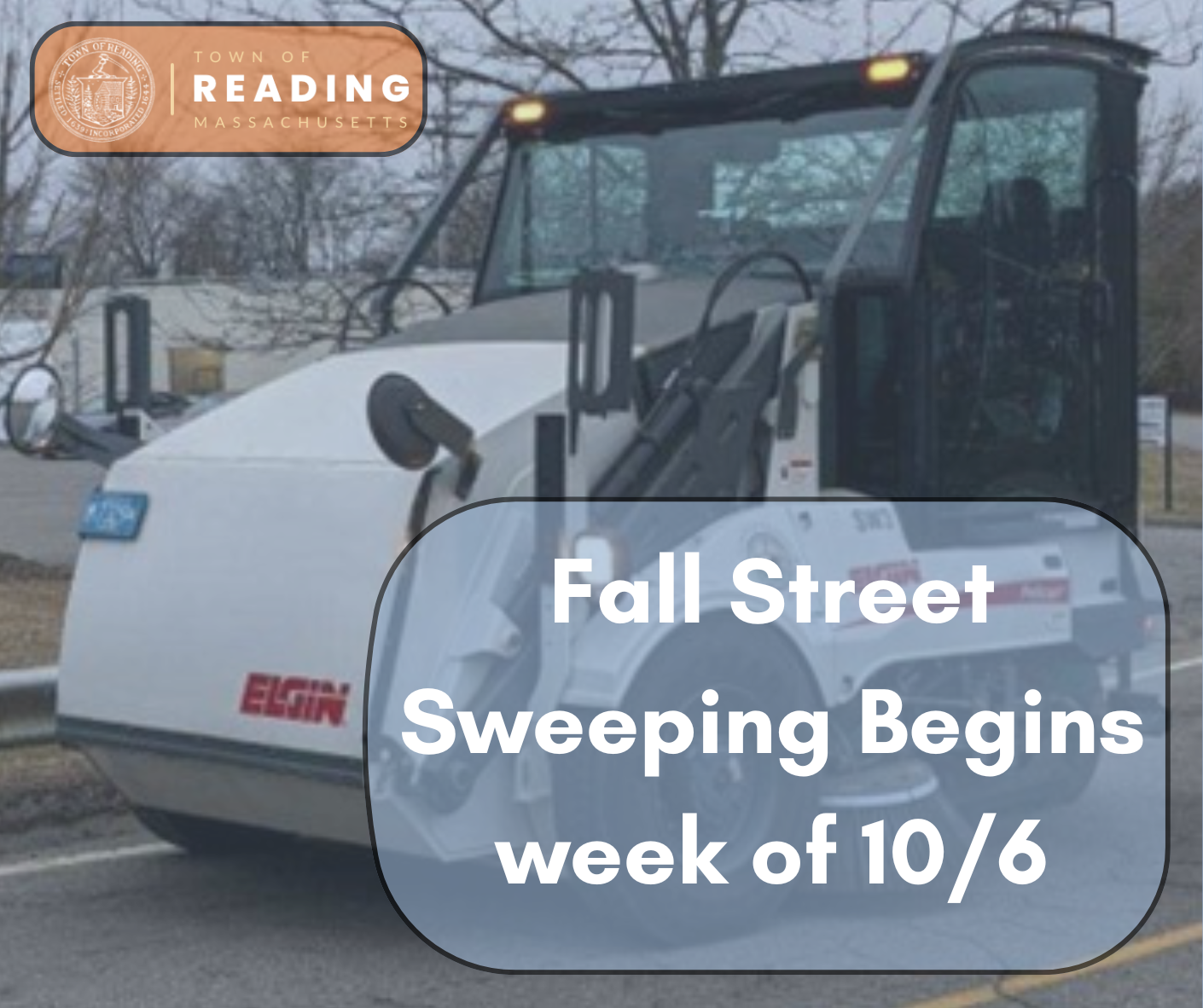 Street sweeping begins the week of October 6