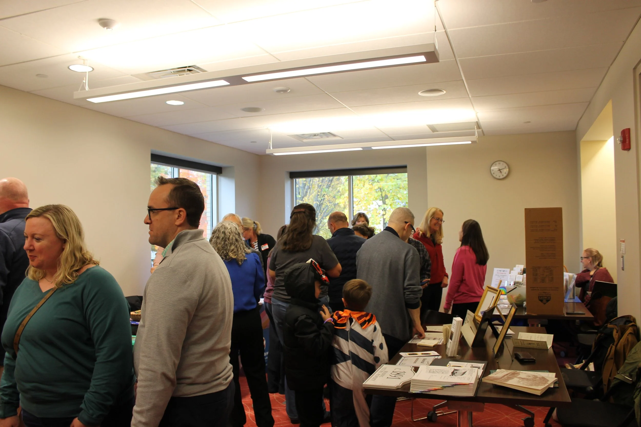 Crowds at the Reading Public Library for the Connect Reading event.