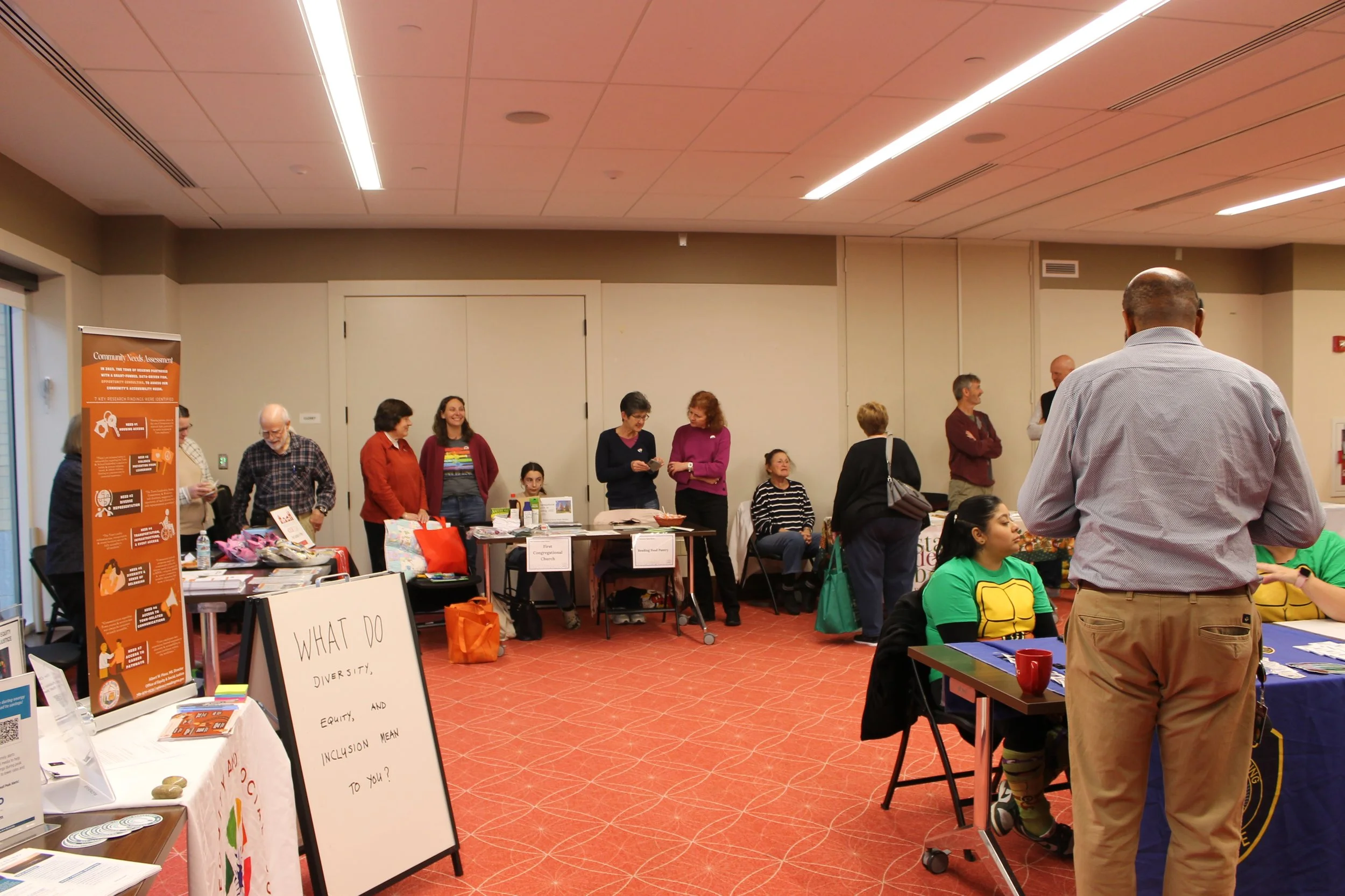 Crowds at the Reading Public Library for the Connect Reading event.