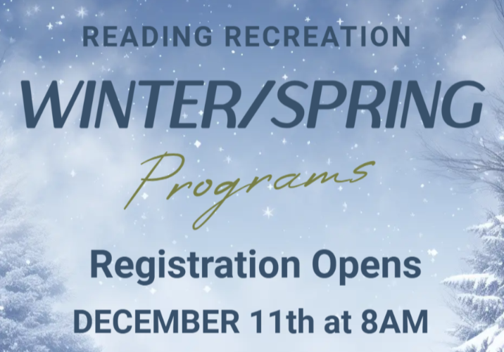Reading Recreation to open Winter &amp; Spring program registration on December 11