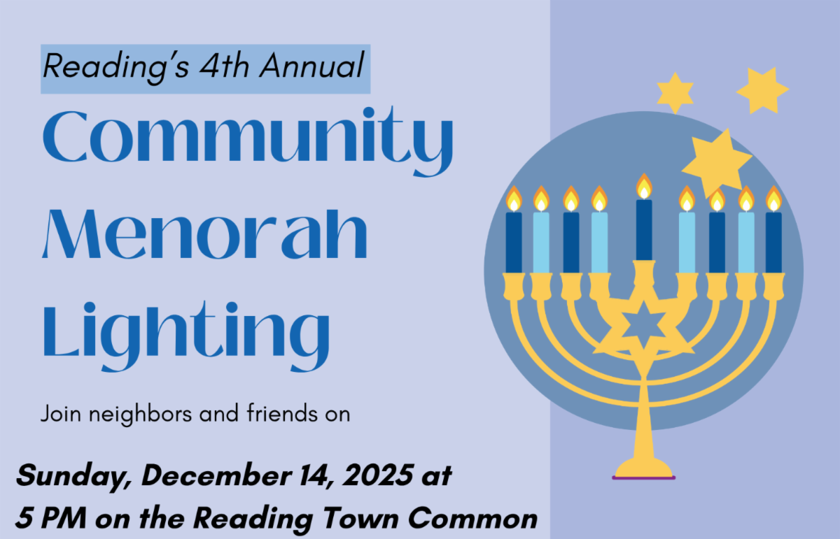 Reading to celebrate 4th Annual Community Menorah Lighting on December 14