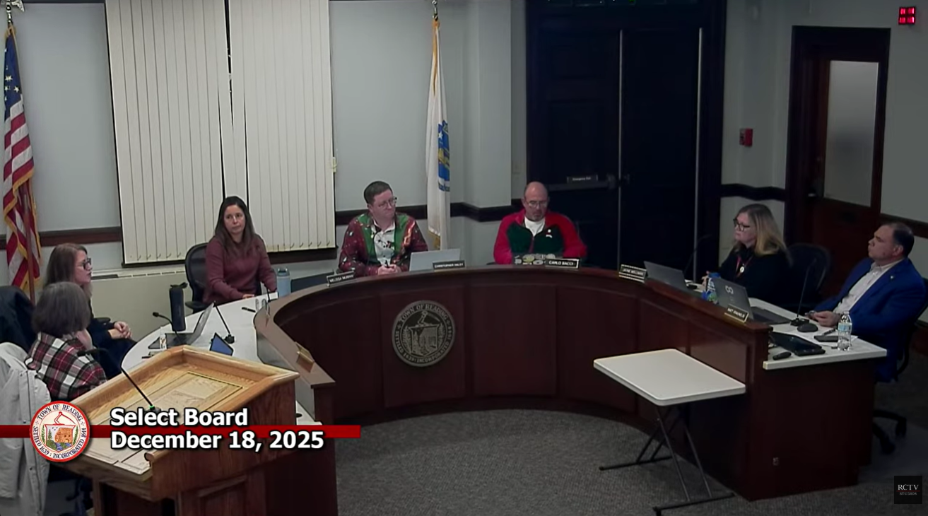 Select Board recap: December 18, 2025