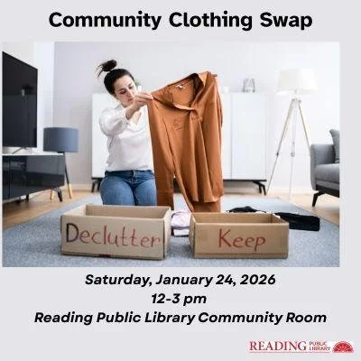 Reading Public Library to host sustainability-focused Community Clothing Swap on Jan 24