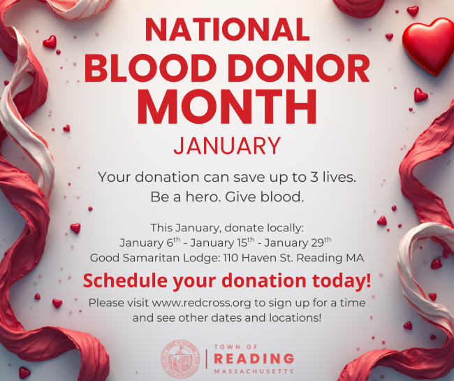 January is National Blood Donor Month