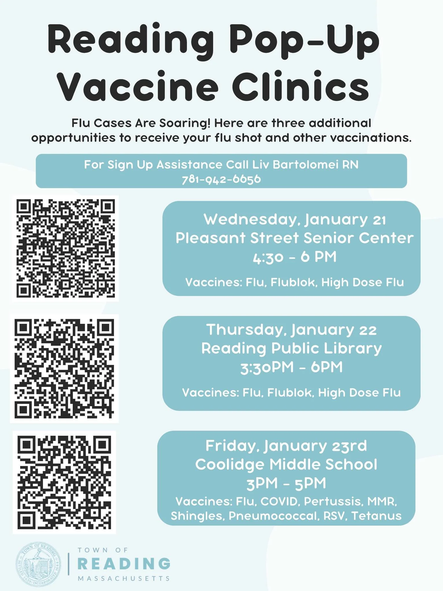 Reading Pop-Up Vaccine Clinic