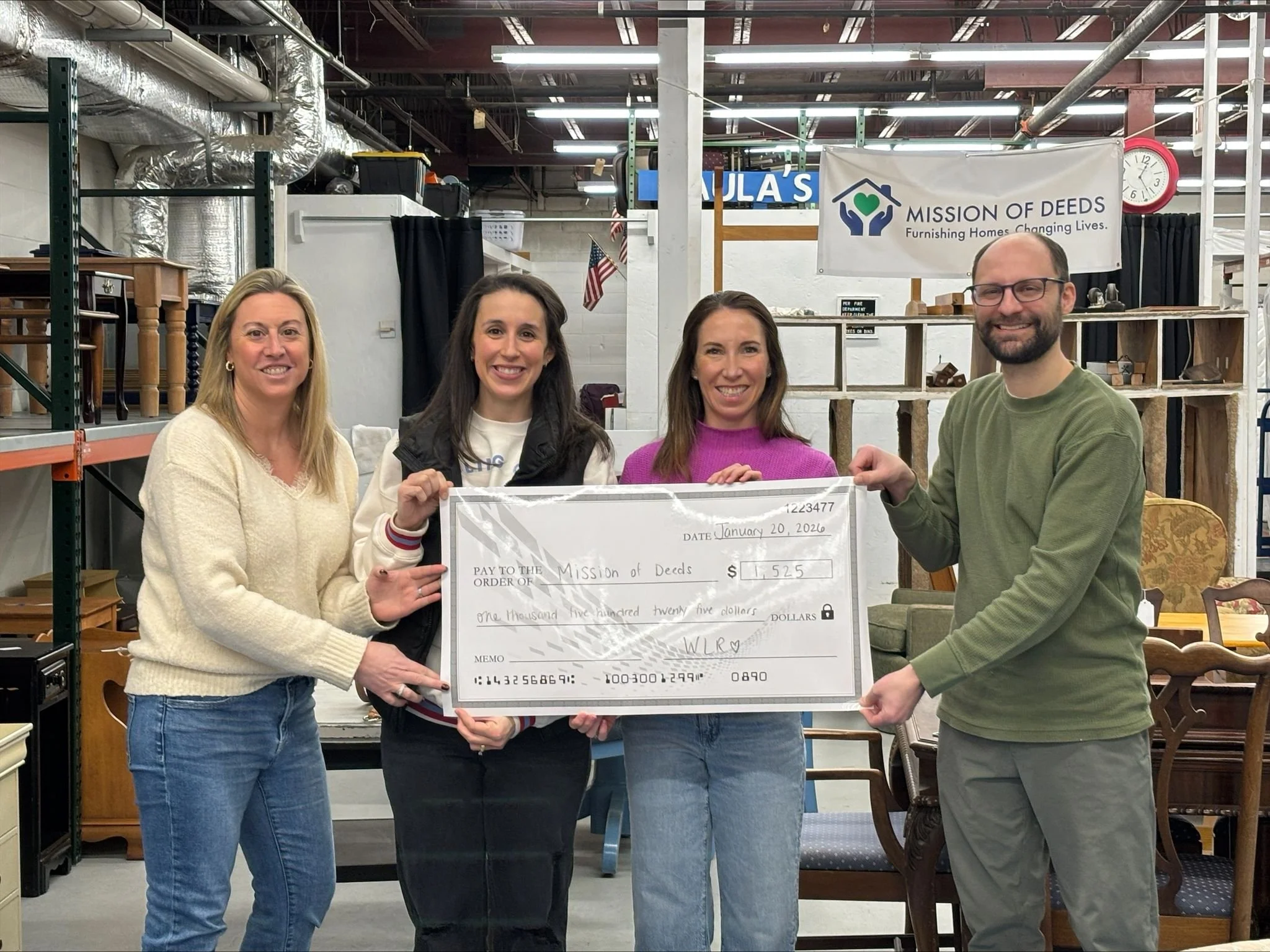 Women’s League of Reading’s Holiday Homes Contest raises over $1500 for theMission of Deeds