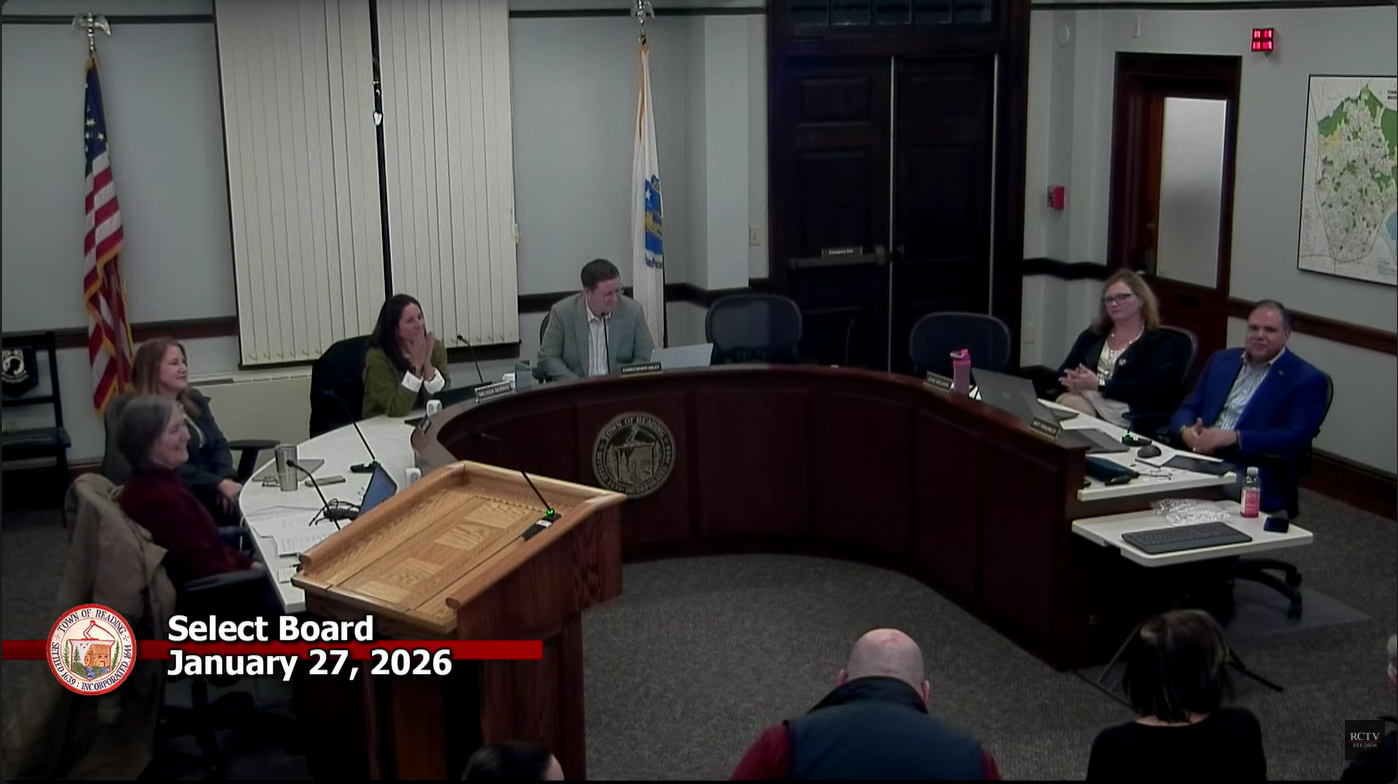 Select Board recap: January 27, 2026