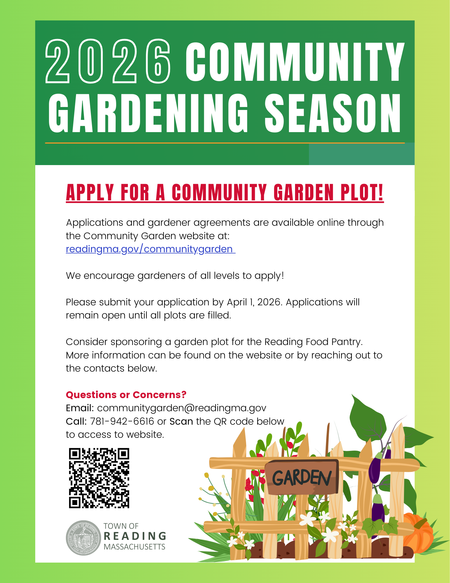 Apply for a community garden plot!