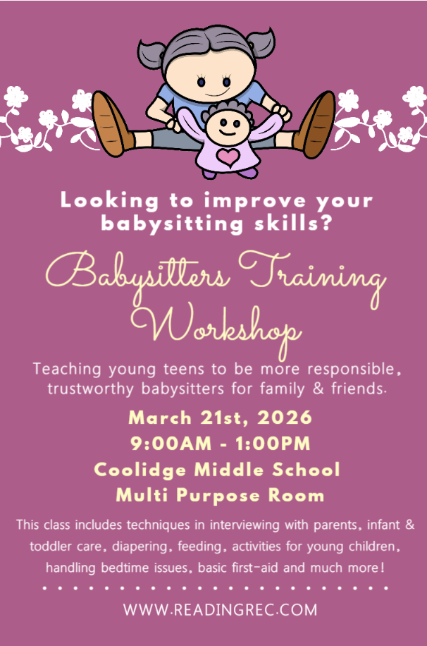 Babysitter Training Workshop offered for Teens Ages 12-18