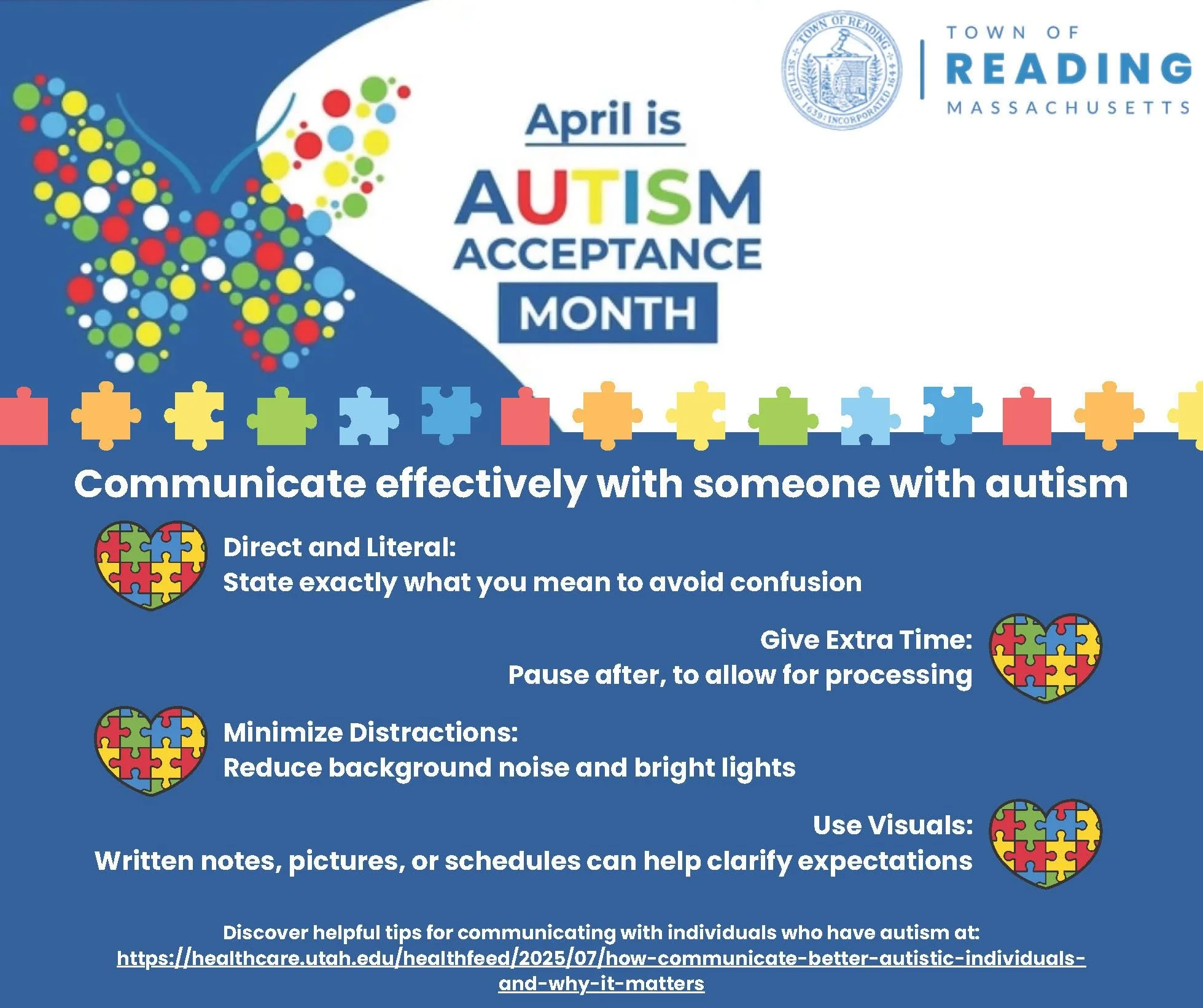 April recognizes as Autism Acceptance Month