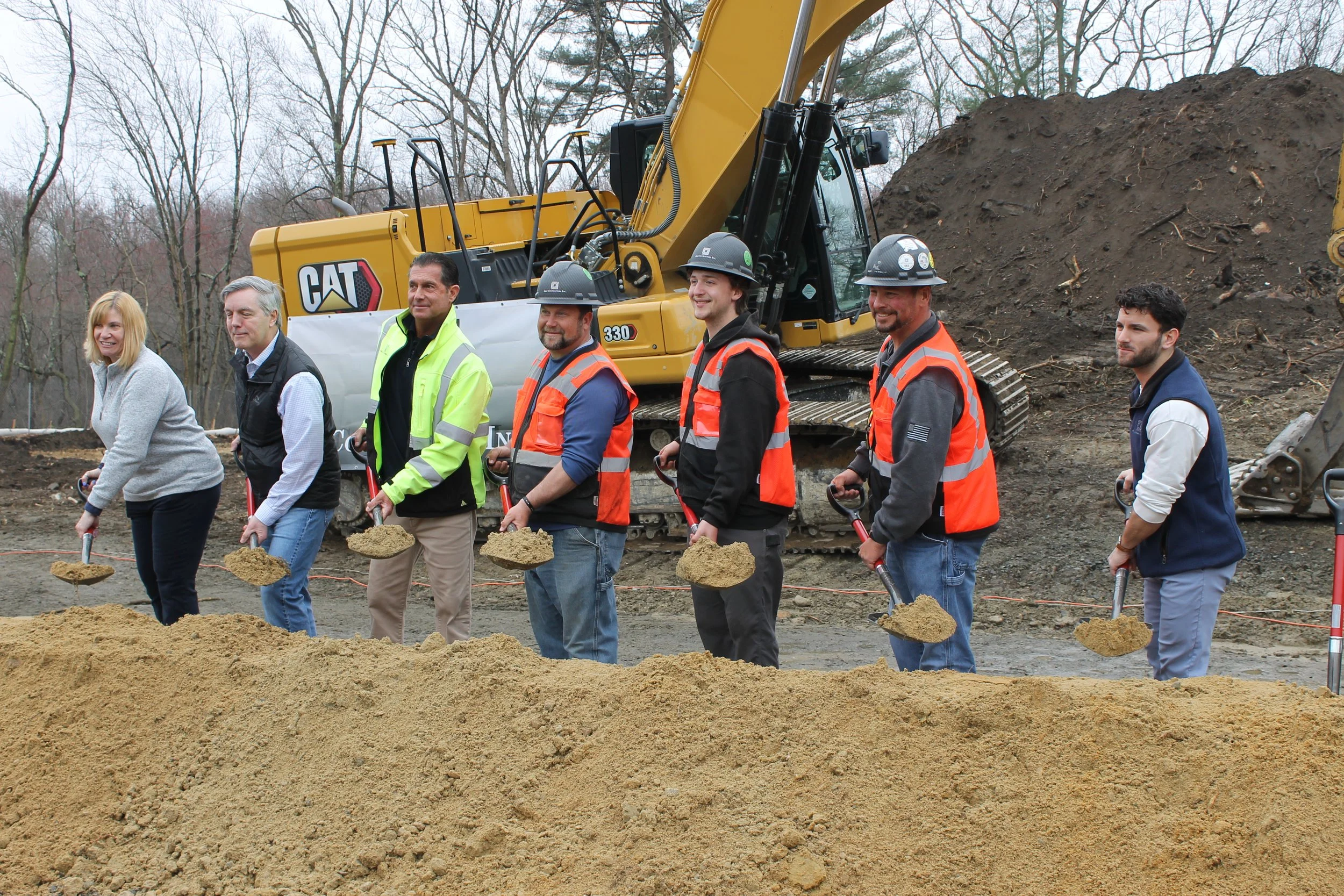 Members of the construction team for the ReCAL facility.