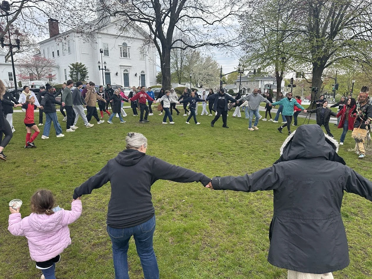 Hands joined on the Common: A Wampanoag celebration comes to Reading