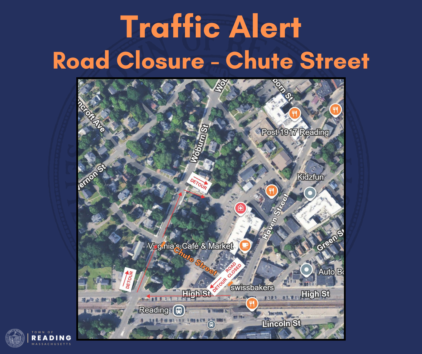 Chute Street temporarily closed for High Street Improvement Project