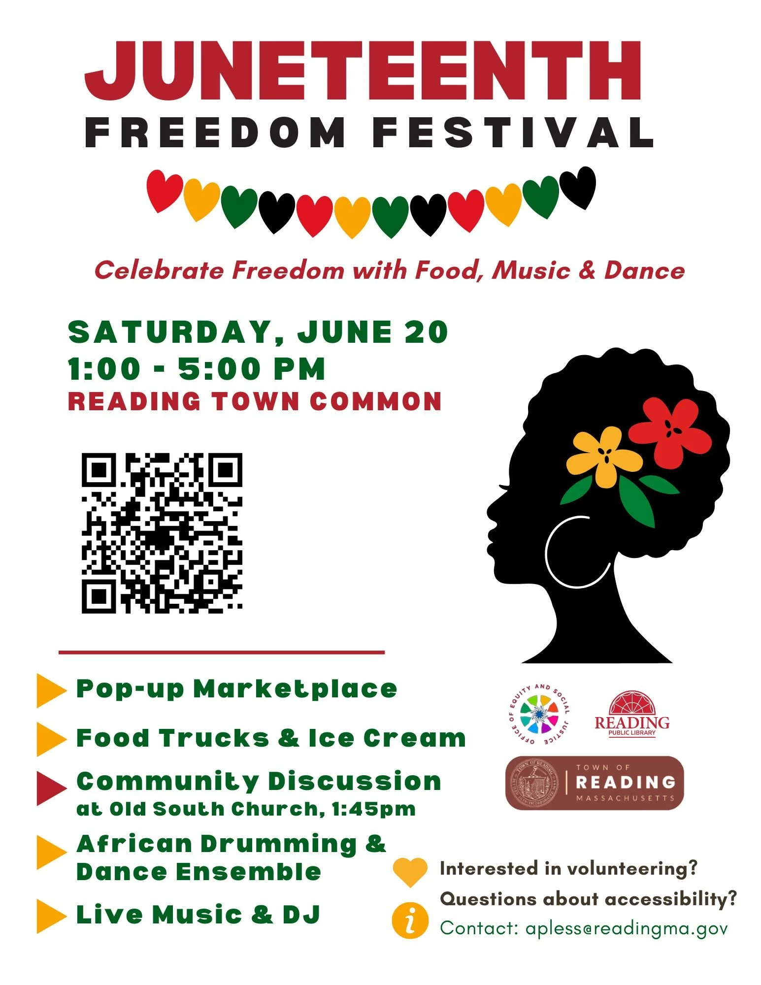 Celebrate Freedom at Reading’s Annual Juneteenth Festival on Saturday, June 20 from 1:00-5:00pm