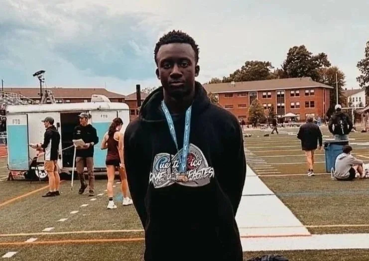Division 3 state high jump champion Levi Emmanuel.