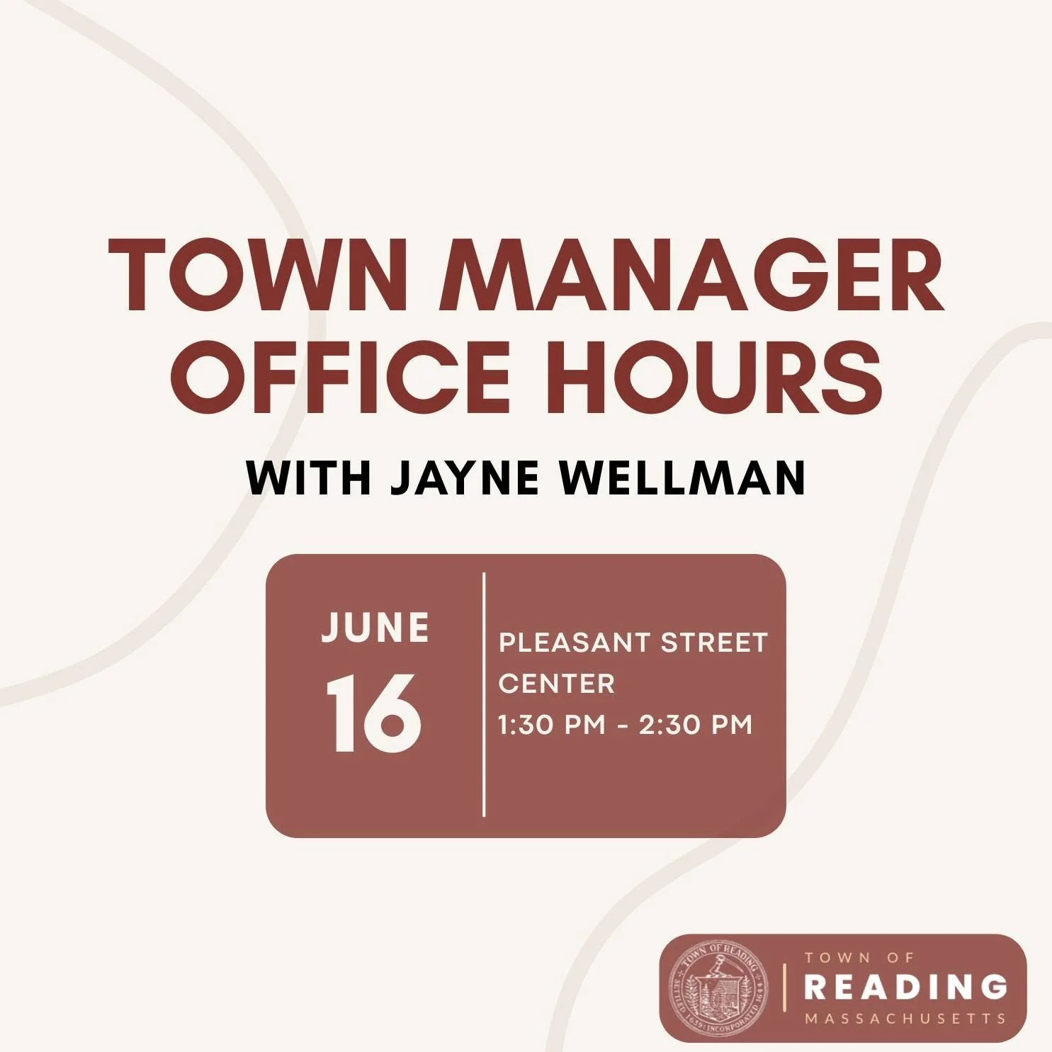 Office Hours with the Town Manager