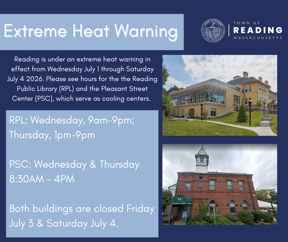 Heat Warning issued for Reading; cooling centers open through Thursday